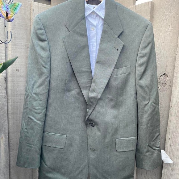 Burberry Other - Vintage‎ Burberrys' men's suit blazer 38 38x36x32 M gray 100% pure wool